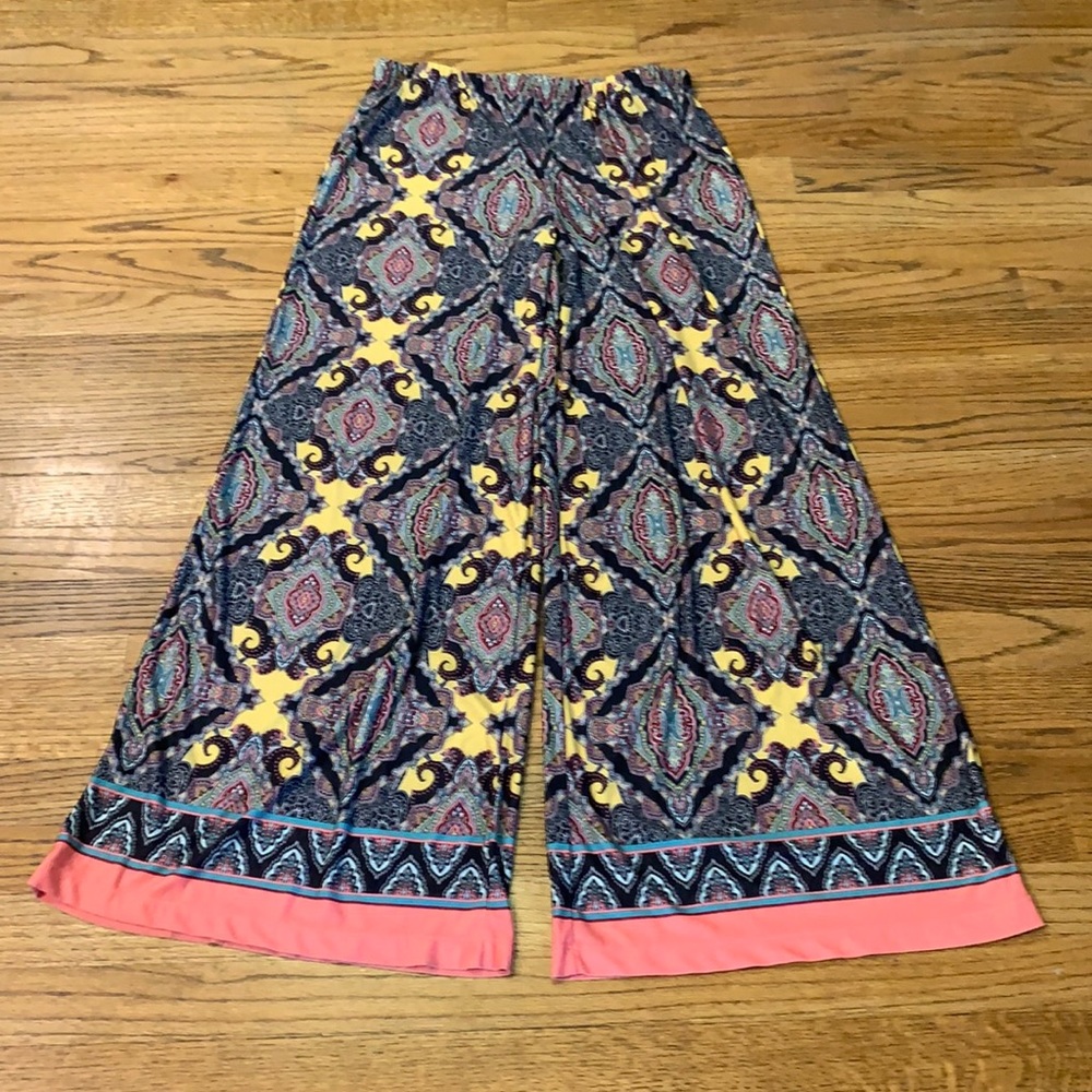 One World Paisley Wide-leg Pant sz: S
